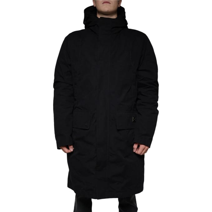 Langwerpige Hooded Parka
