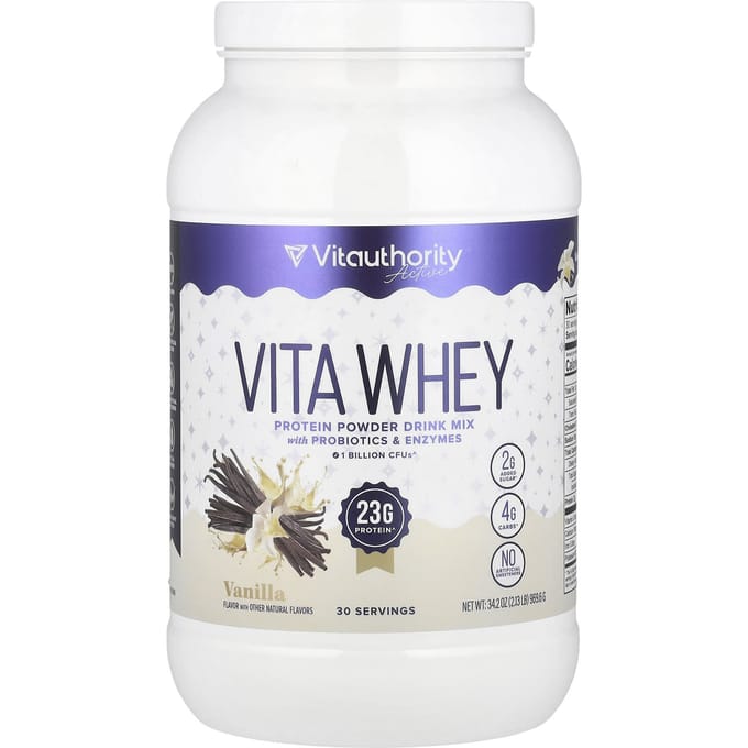 Active, Vita Wei Eiwitpoeder, Vanille, 969.6G (2.13lb)