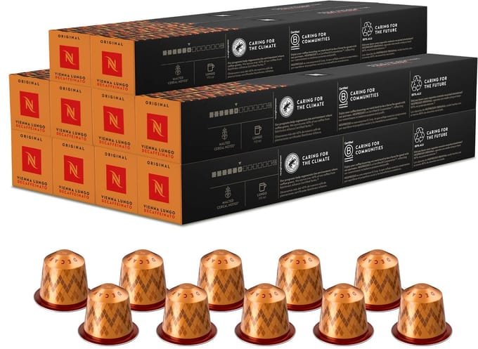 Nespresso - Original - Vienna Lungo Decaf - Koffiecups - 100 capsules