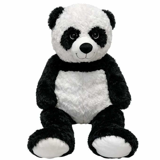 XXL pluche knuffel - 90 cm - panda - polyester