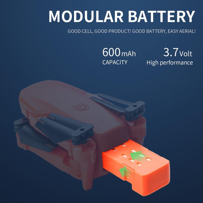 X1 RC Drone met Camera 4K Dual Camera WiFi FPV Mini Opvouwbare Quadcopter met Functie Trajectory single camera-1 battery zwart