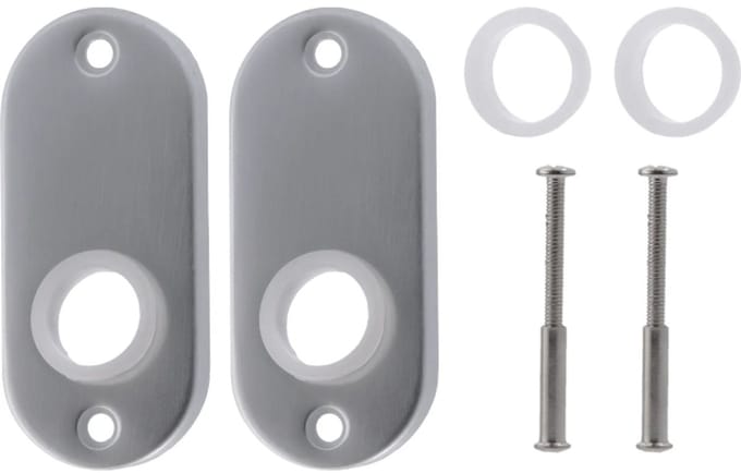 Patentrozet ovaal aluminium