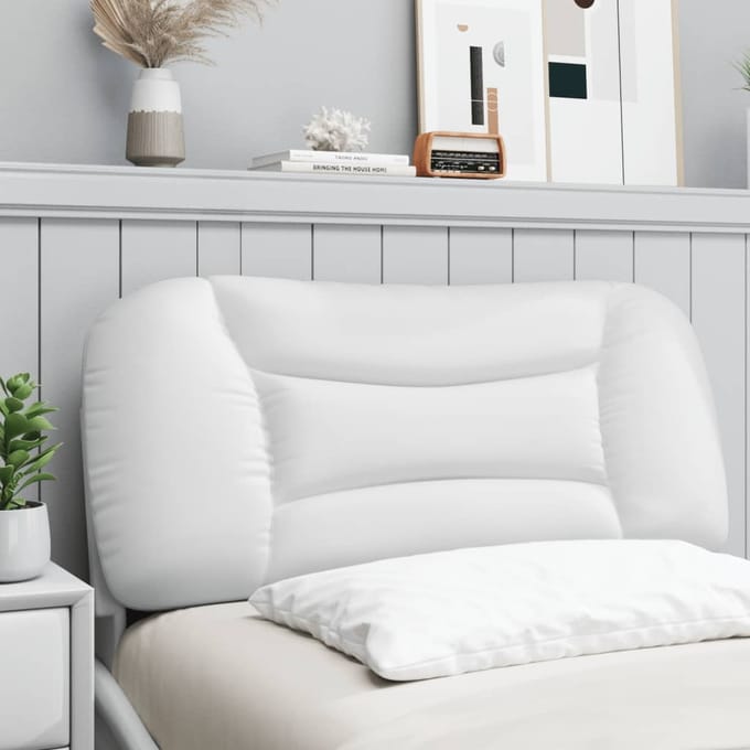 vidaXL - Hoofdbordkussen - "Hvar" - 90 - cm - kunstleer - wit