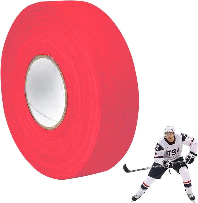 IJshockeytape voor grip en comfort - 25 meter lang, 25 mm breed, wit.