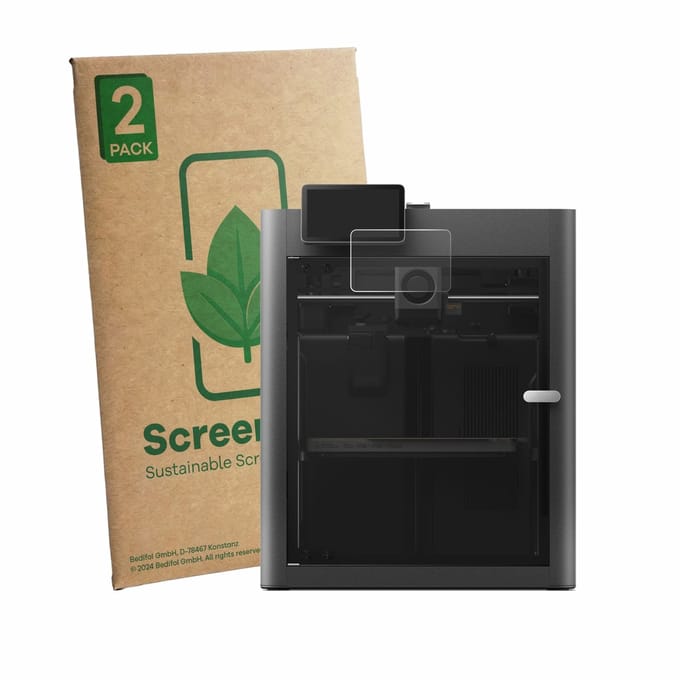 2 Stuks Screenprotector voor Bambu Lab X2D - Hoogwaardige Beschermfolie transparant
