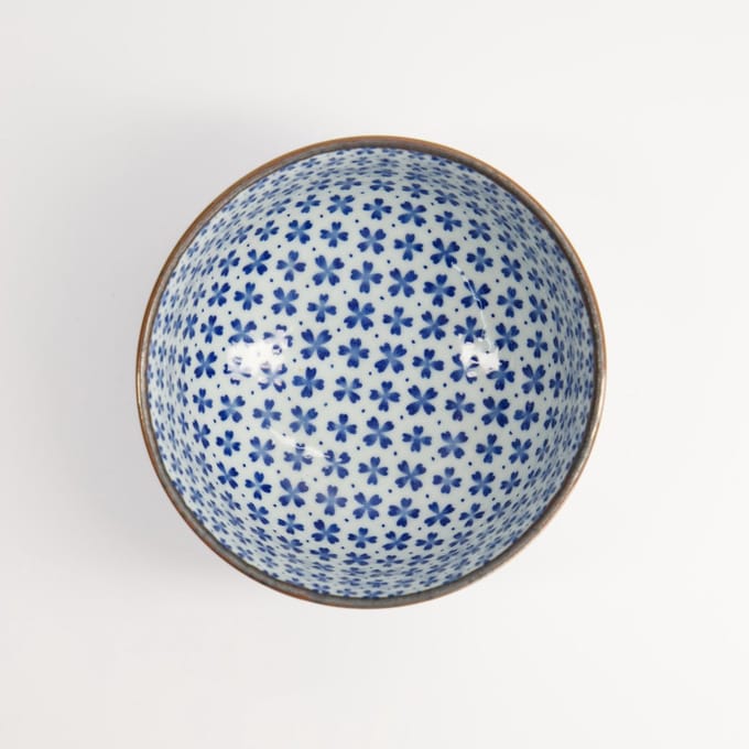 Tokyo Design Studio - Mixed Bowls - Blauw/Wit - 12.7x7.5cm - 500ml