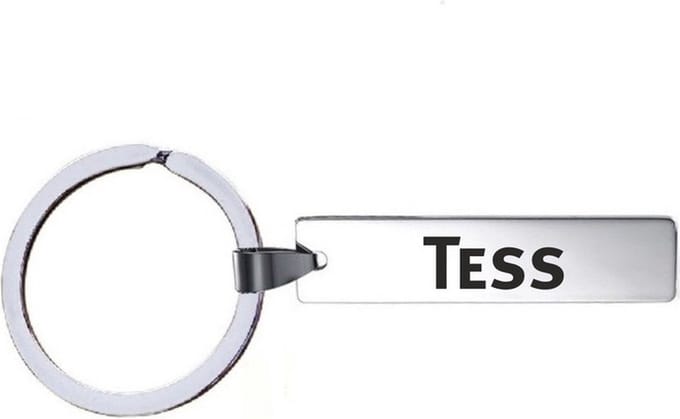 Sleutelhanger Met Naam - Tess - RVS