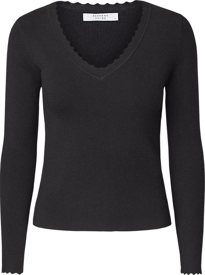 SISTERS POINT Limea-ls - Dames Trui - Black - Maat M