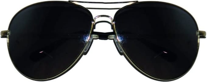 Bril piloot met spiegelglas