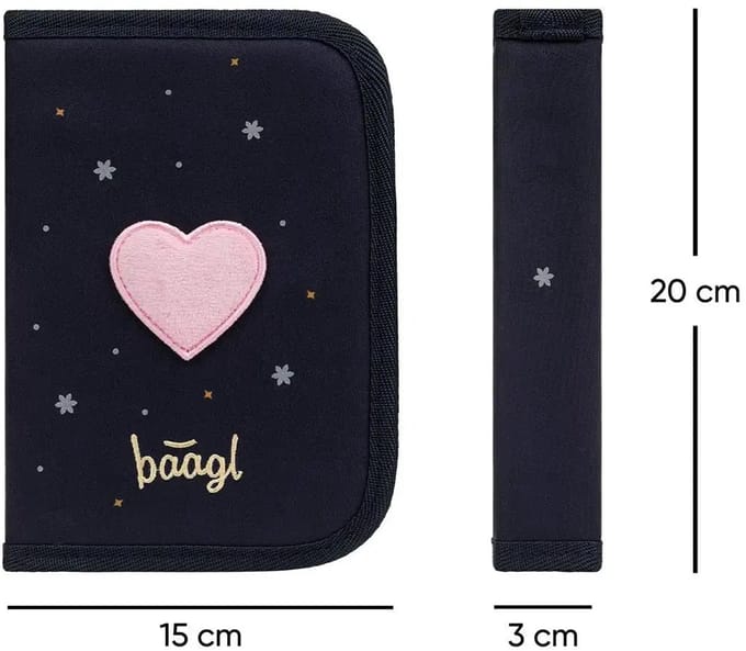 Baagl Etui Unicorn Gold 1-rits