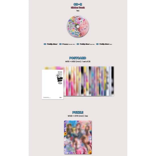 STAYC Single Album 'Teddy Bear' Gift Edition white