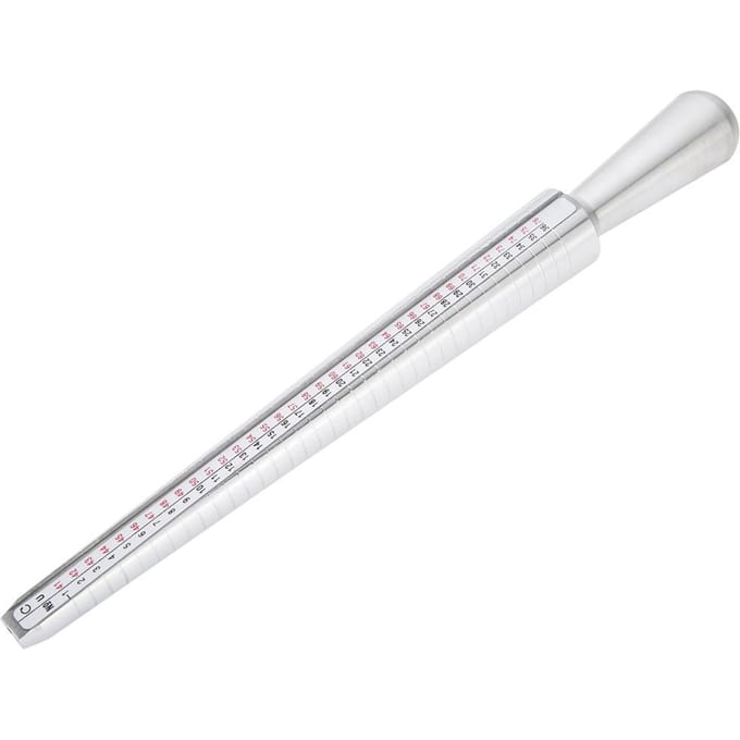 Vinger UK Ringmaat Stok Maatbepaling Meetstok Sieraden Maat Meetinstrument (Ringsizer) white