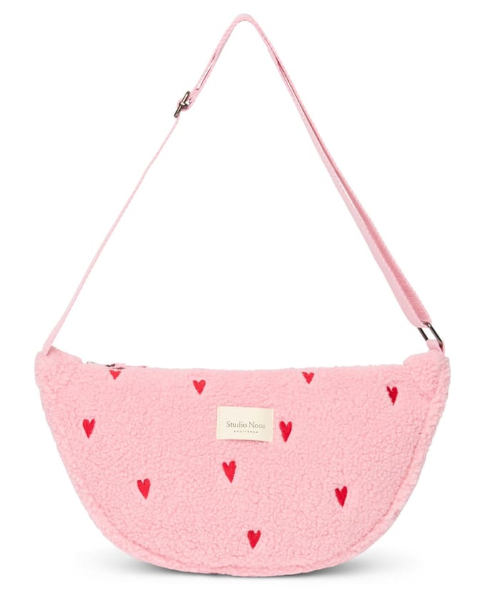 Studio Noos Teddy Adult Fanny Pack tas light pink hearts