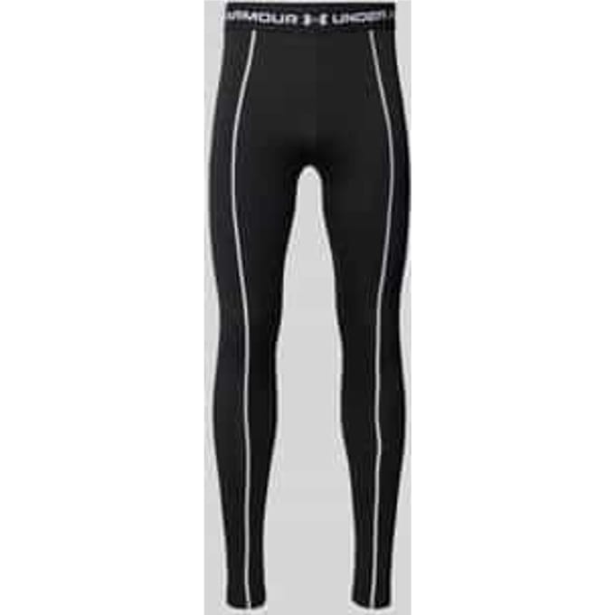 Legging met elastische band en labelprintdetails