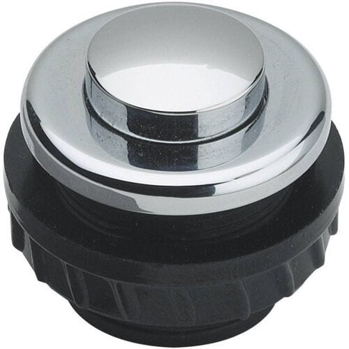 Grothe 62033 Belknop 1-voudig Chroom 12 V/1,5 A