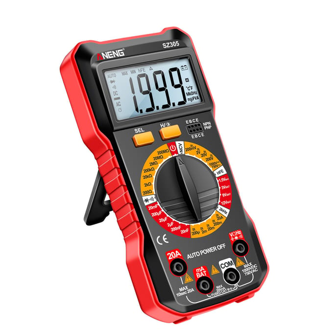ANENG SZ305 Multimeter Condensator Testers Professionele 1999 Telt Smart Voltmeter Ohm Meter Snel rood