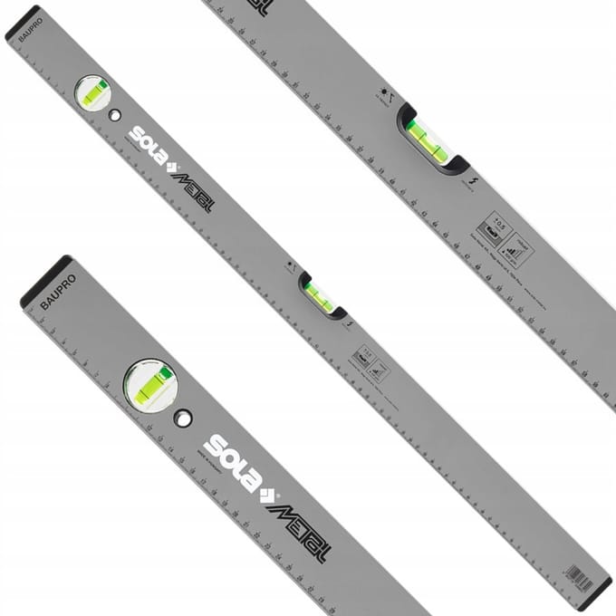 SOLA Baupro Aluminium Waterpas 100cm - Precies 0,5 mm/m