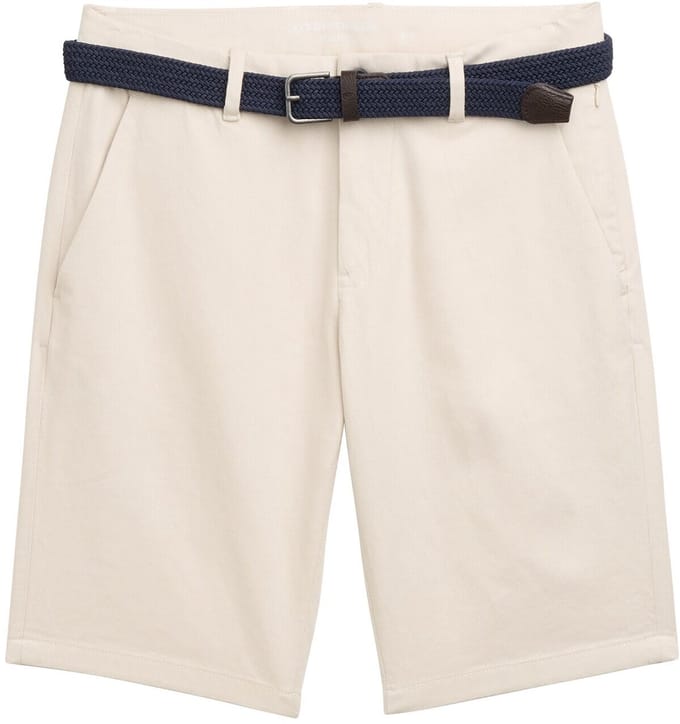 Tom Tailor Stretch slim chino shorts met riem