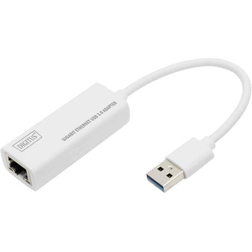 Digitus Netwerk, USB 3.2 Gen 1 (USB 3.0) Adapter [1x USB 3.0 stekker A - 1x RJ45] DN-3023 20.00 cm Afgeschermd