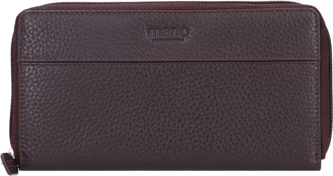 mano Don Tommas Leren Portemonnee 18 cm - Dames - Horizontaal - braun