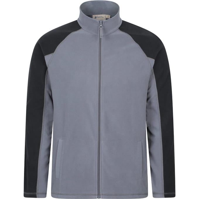Mountain Warehouse Heren Ashbourne Volledige Rits Fleece Jacket (Donkergrijs)