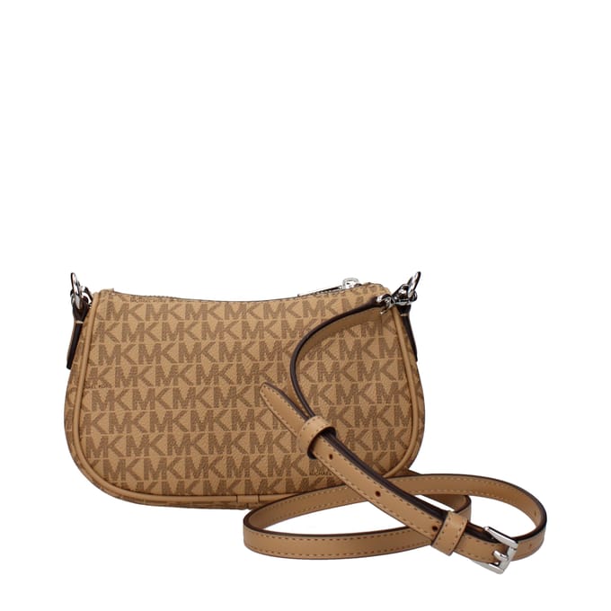 Michael Kors Bruine Stof Handtas