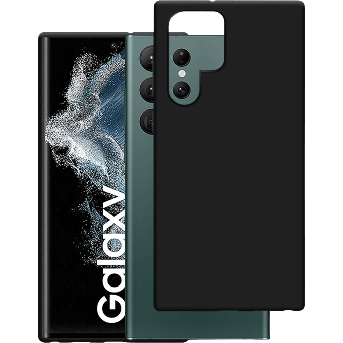 Just in Case Galaxy S22 Ultra Siliconen (TPU) Hoesje Black
