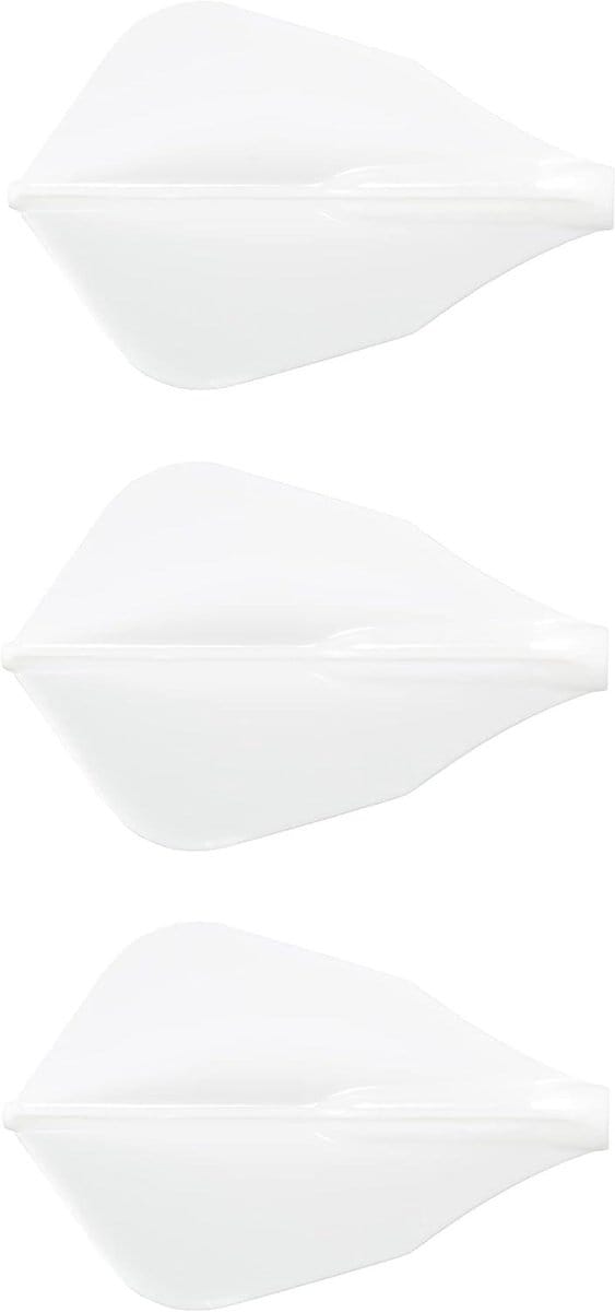 Dart Flights - Vorm W - Precisie Werpen - Push-in Systeem - 97 x 541 cm - Wit