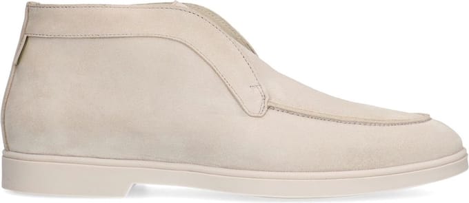 Manfield - Heren - Beige suède boots - Maat 46