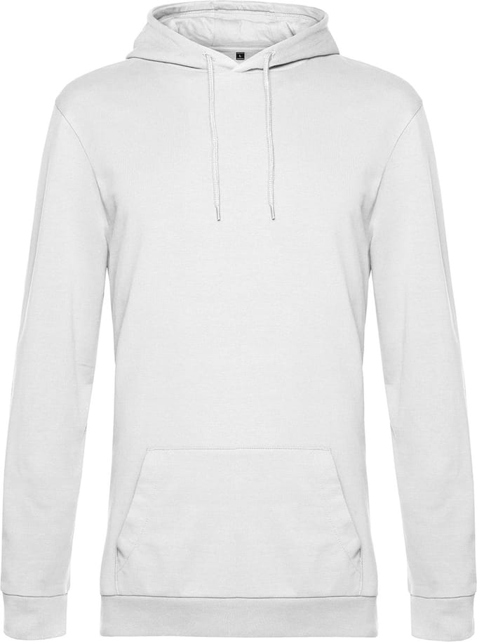 Hoodie French Terry B&C Collectie maat L Wit