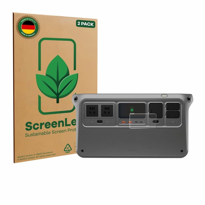 2 Stuks Screenprotector voor DJI Power 1000 - Hoogwaardige Beschermfolie transparant