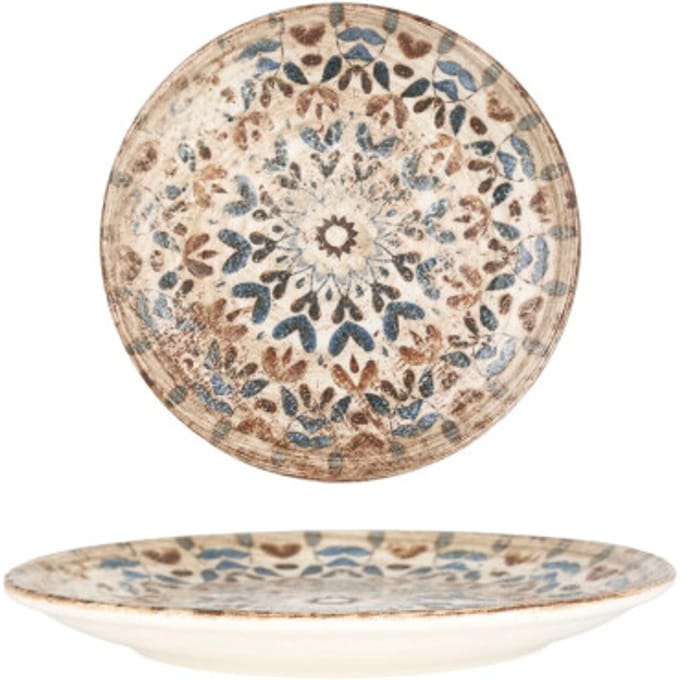 Rinart Dessertbord - Aztec - Porselein - 19 cm - set van 6