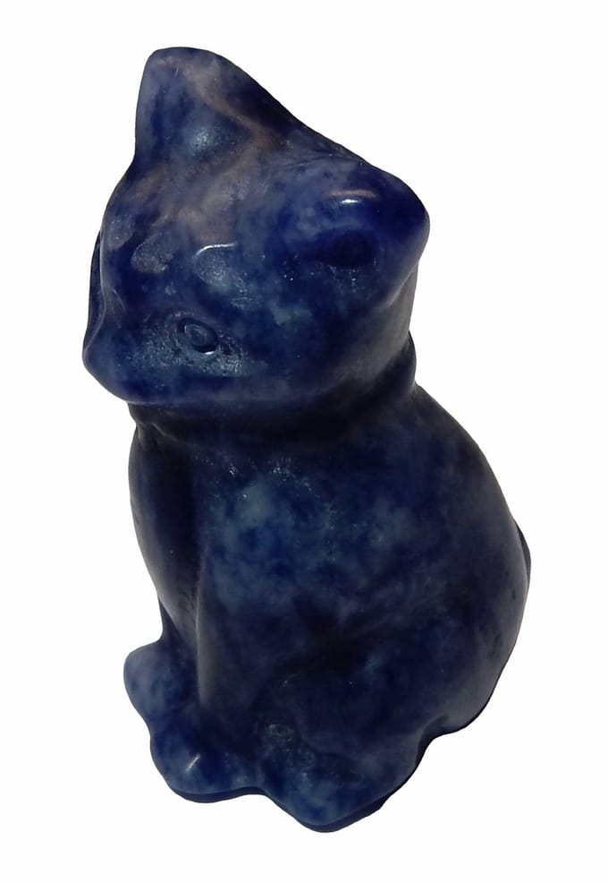 Kristal Steen Miniatuur Poes Sodaliet