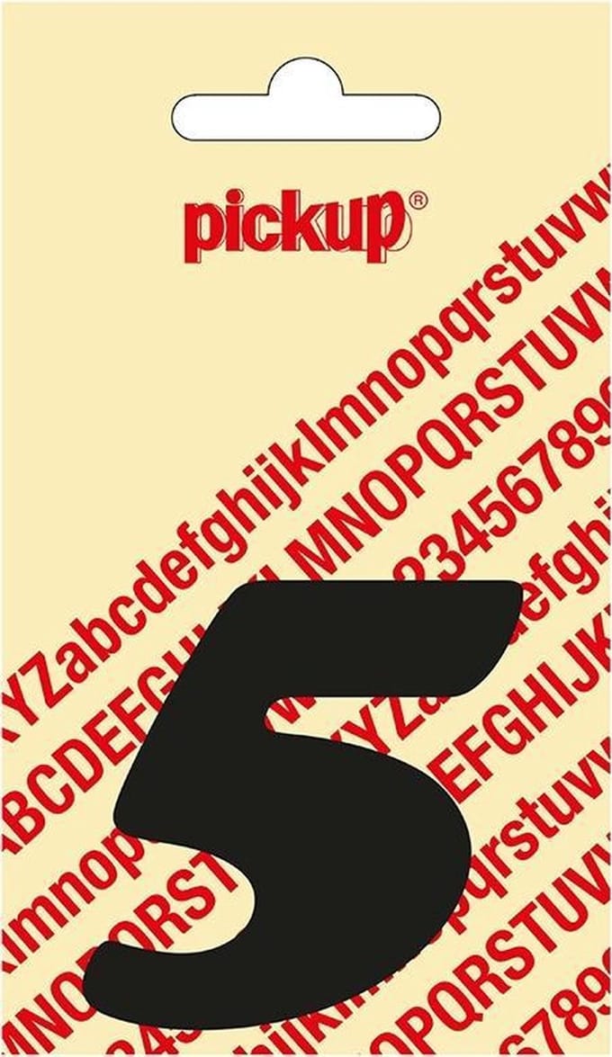 Pickup plakcijfer CooperBlack 60 mm - zwart 5