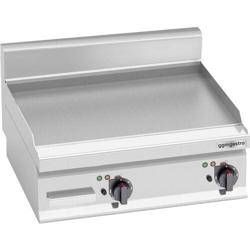 GGM Gastro Elektro Bratplatte - 8 kW - Glatt Zilver