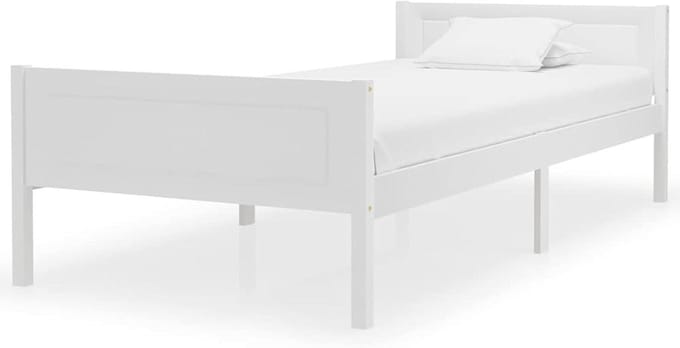 Houten Bedframe - Massief Hout - Slaapkamer Inrichten - Robuuste Constructie - 200 cm Lengte - Natuurlijk