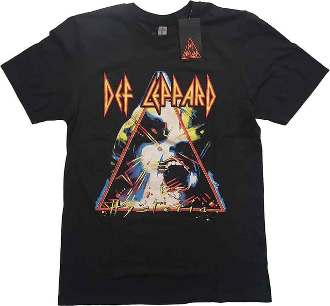 Def Leppard - Hysteria Heren T-shirt - L - Zwart