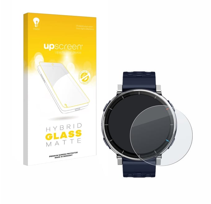 upscreen - Screenprotector voor Amazfit Active 3 Premium - Folie Beschermfolie Beschermglas matte