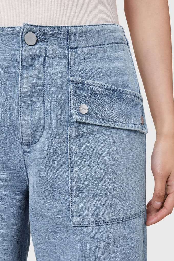 AllSaints Val Trouser Light Blue Taglia: 4 | Pantaloni cargo Outlet | Donna | Blu