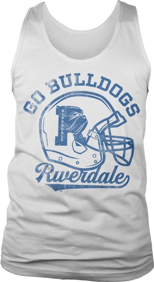 Riverdale Go Bulldogs Vintage tanktop White