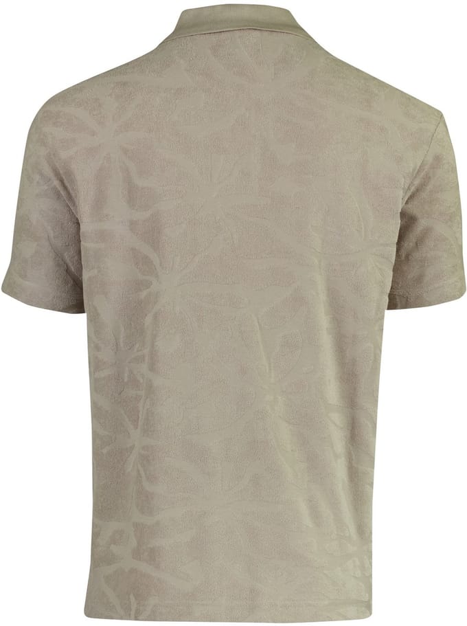 Grijs BOSS Orange poloshirt met structuur