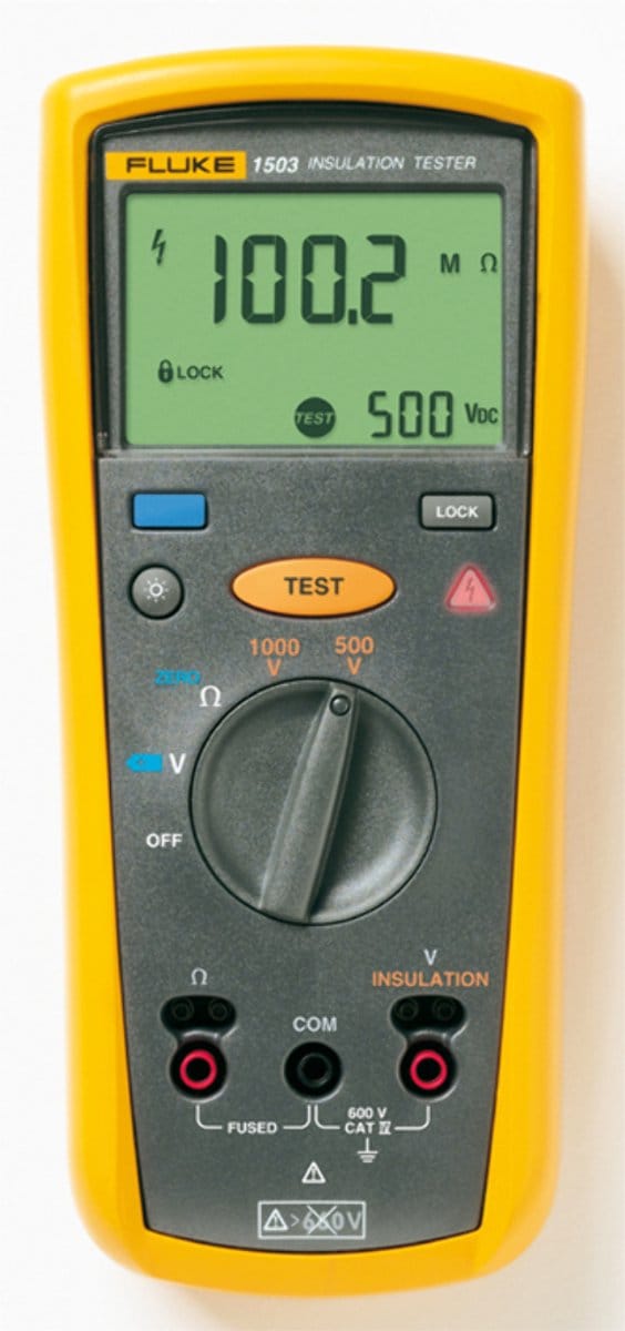 Fluke 1503 Isolatiemeter 500 V, 1000 V 2 GΩ