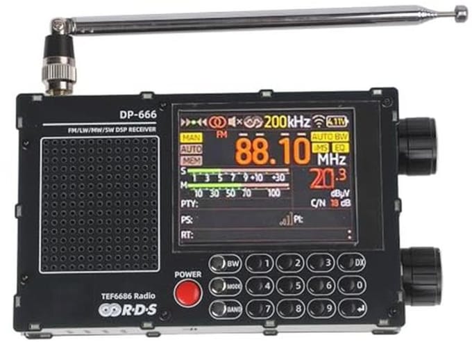 Korte Golf Radio met Hooggevoeligheid en RDS Functie