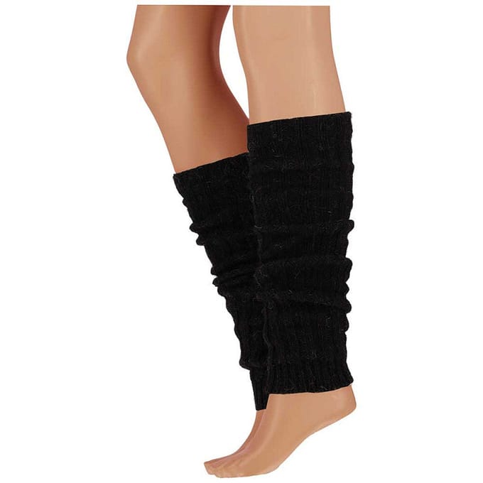 Alpaca legwarmer dames - Zwart / One size