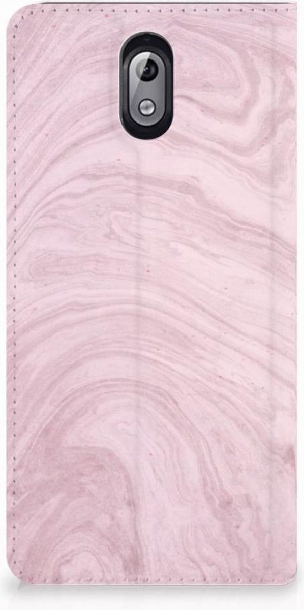 Nokia 3.1 (2018) Standcase Marble Pink - Origineel Cadeau Vriendin