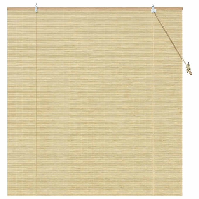 vidaXL - Rolgordijn - Naturel - 130 - x - 160 - cm - Bamboe
