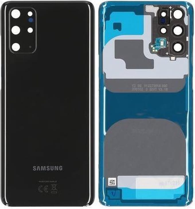 Achterkant Geschikt voor Samsung Galaxy S20+ – Premium – Zwart