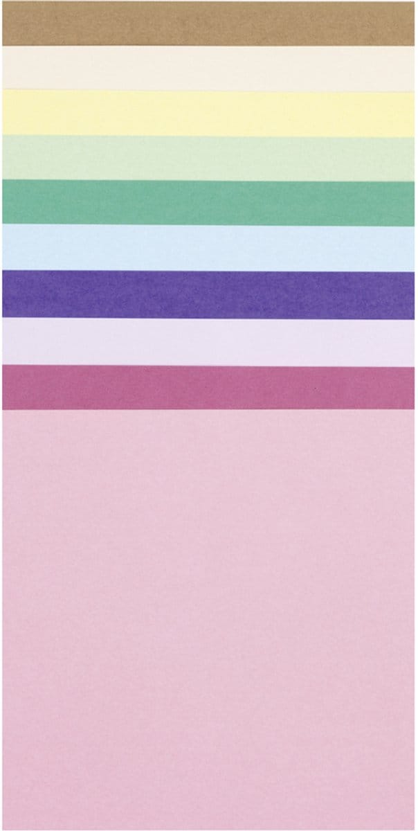 Folia Origami Vouwpapier Premium Pastell 150x150mm 500 vel
