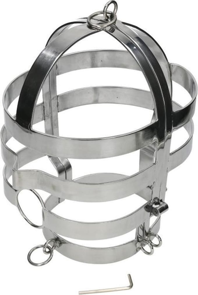 Metal Hard - Mask With Steel Necklace
