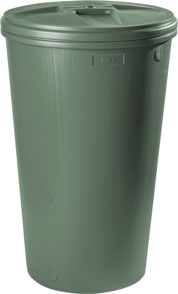 Regenton Kraan Deksel - Groen - 200 Liter.